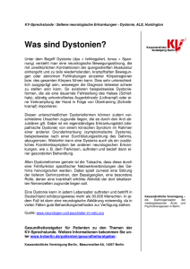 Was sind Dystonien?