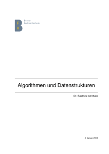 Algorithmen und Datenstrukturen