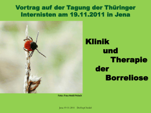Vortrag auf der Tagung der Thüringer Internisten - Dr. Hopf