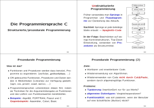 Strukturierte Programmierung