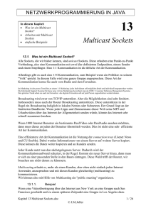 Multicast Sockets - Joller-Voss