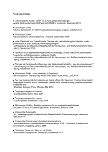 Kongressvortr&auml;ge Mikroskopische Kolitis: Sehen wir nur die Spitze