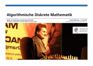 Algorithmische Diskrete Mathematik