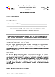 Aufklärung des Patienten - Universitätsklinikum Tübingen