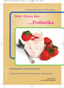 Mehr Wissen über ....Probiotika Informationen - Patienten
