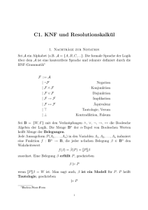 Logikkapitel - Mathematics TU Graz