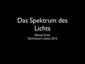 Spektrallinien - Gymnasium Liestal