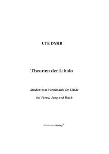 Theorien der Libido - Weißensee Verlag Berlin