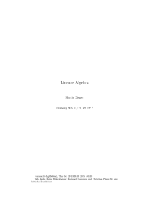 Lineare Algebra