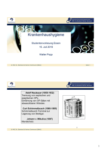 Krankenhaushygiene_Studentenvorlesung Universität