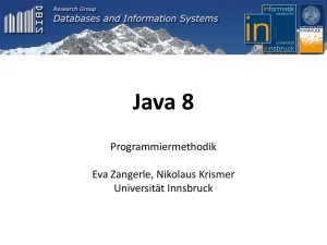 Java 8 - DBIS Informatik