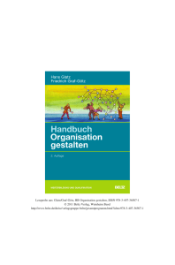Leseprobe_Handbuch Organisation gestalten