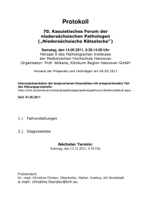 Protokoll - Klinikum Region Hannover