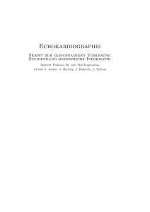 Echokardiographie - Peter L. Reichertz Institut für Medizinische