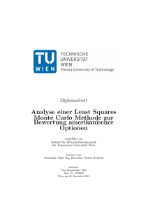 Analyse einer Least Squares Monte Carlo Methode zur Bewertung