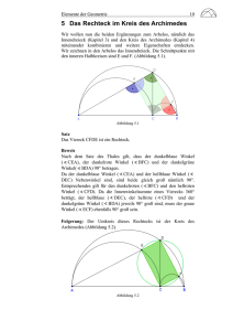 5 Das Rechteck im Kreis des Archimedes - Mathematik, Uni