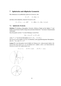 7 Sphärische und elliptische Geometrie