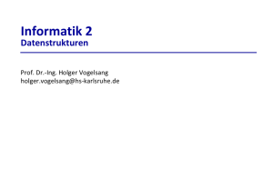 Informatik 2 - Datenstrukturen