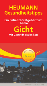 Gesundheitstipps Gicht