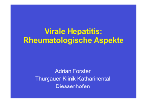Virale Hepatitis, Rheumatologische Aspekte