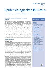 Epidemiologisches Bulletin 49 / 2006
