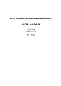 MySQL mit Delphi