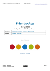 Skript Android Schulung FriendsApp