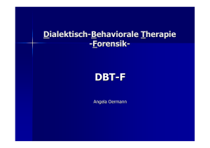Dialektisch-Behaviorale Therapie -Forensik