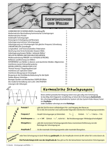 Harmonische Schwingungen