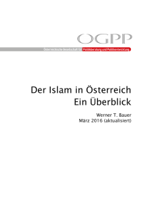 Der Islam in Österreich Ein Überblick