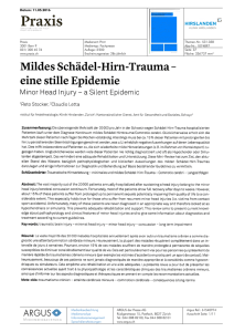 Mildes Schädel-Hirn-Trauma-