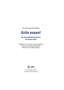 Grün essen! - VAK Verlag