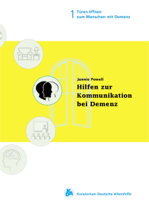 Hilfen zur Kommunikation bei Demenz