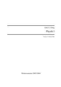 Physik I Thp Uni Koeln De