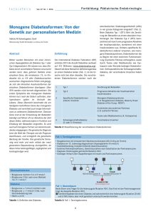 Monogene Diabetesformen: Von der Genetik zur personalisierten
