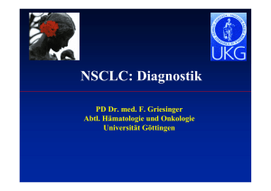 NSCLC: Diagnostik