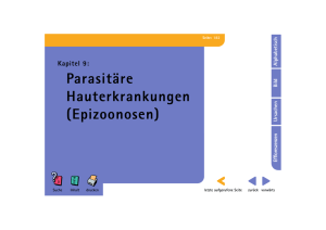Parasitäre Hauterkrankungen (Epizoonosen)