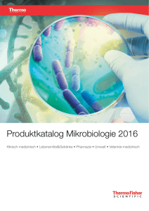 Produktkatalog Mikrobiologie 2016