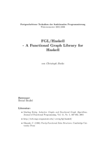 FGL/Haskell - A Functional Graph Library for Haskell