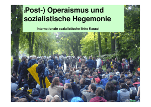 (Post-)Operaismus und sozialistische Hegemonie