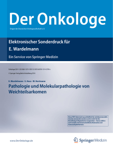 Elektronischer Sonderdruck für Pathologie und Molekularpathologie