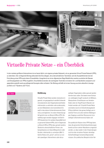 Virtuelle Private Netze – ein Überblick, WissenHeute 12/2005