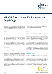MRSA-Informationen für Patienten und Angehörige