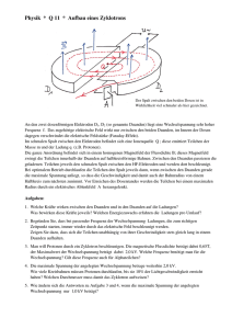 Physik * Q 11 * Aufbau eines Zyklotrons