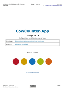 Skript Android Schulung CowCounterApp