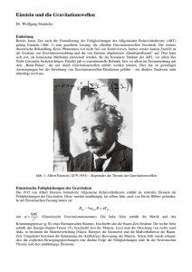 Einstein und die Gravitationswellen