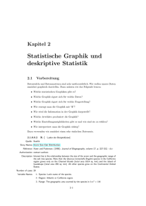 Statistische Graphik und deskriptive Statistik