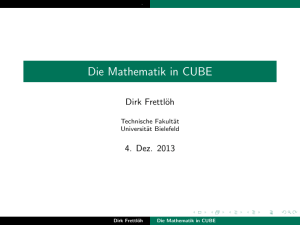 Die Mathematik in CUBE - Fakultät für Mathematik