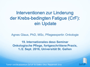 Interventionen zur Linderung von Fatigue. Ein Update.