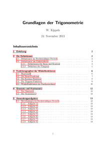 Grundlagen der Trigonometrie